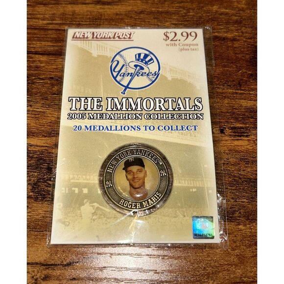 Roger Maris NY Post 2005 New York Yankees Immortals Medallion Collection Coin - Picture 1 of 6